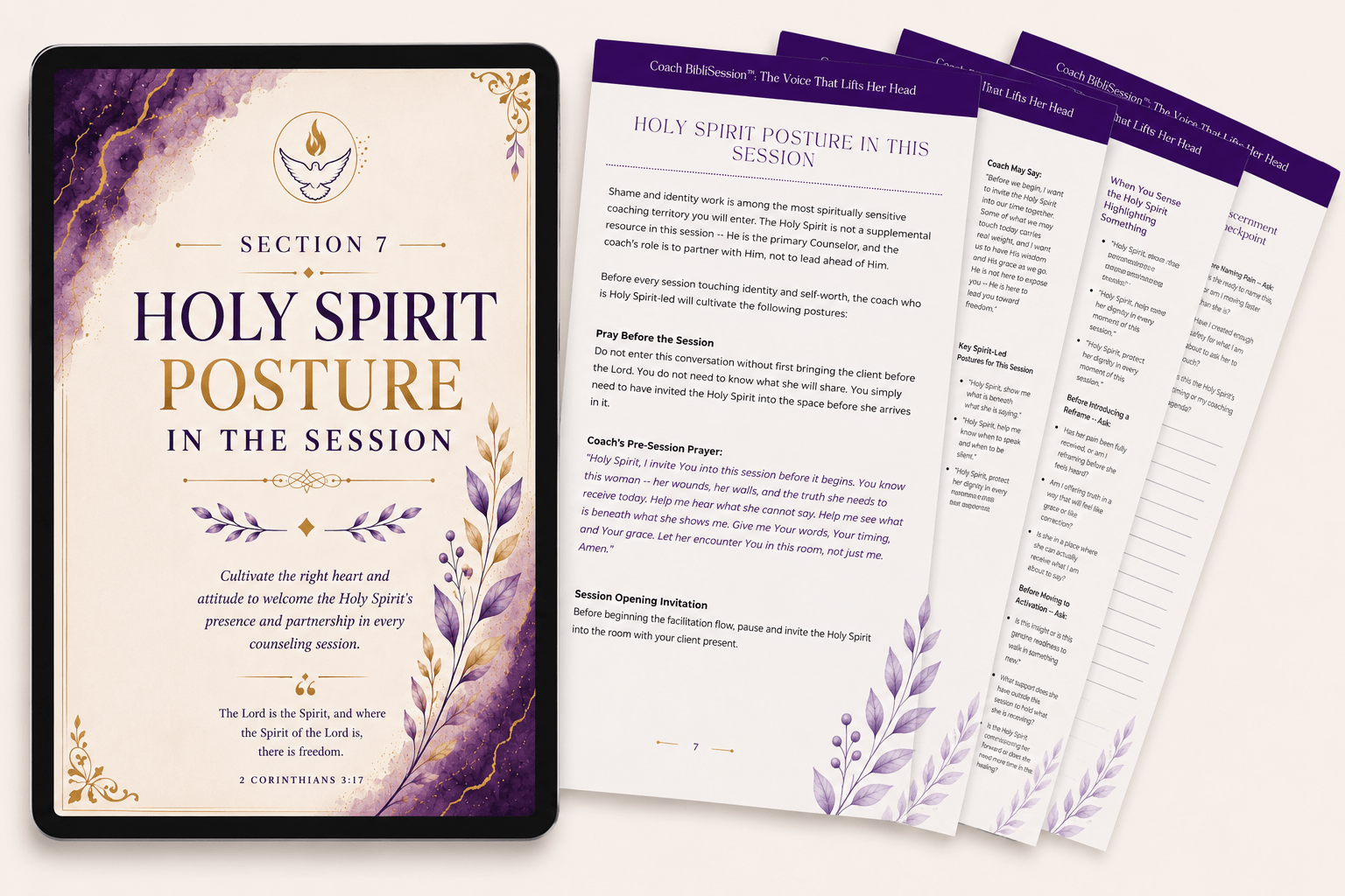 Holy Spirit Posture in the Session